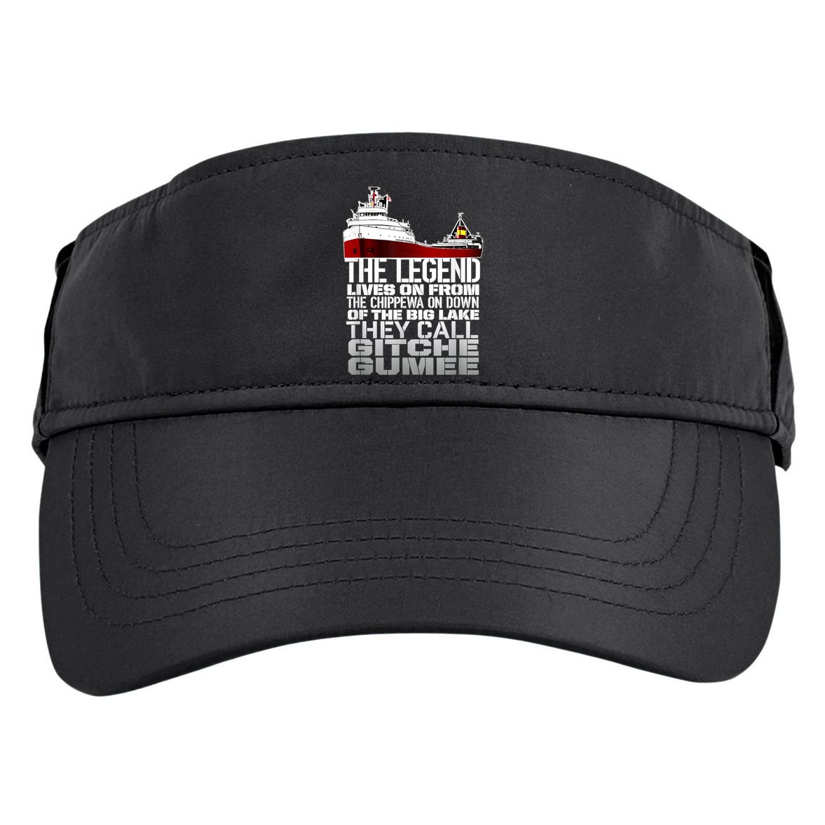 The Legend Lives On Edmund Fitzgerald Adult Drive Performance Visor