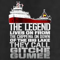 The Legend Lives On Edmund Fitzgerald Adult Drive Performance Visor