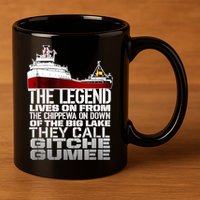 The Legend Lives On Edmund Fitzgerald 11oz C Handle Ceramic Mug