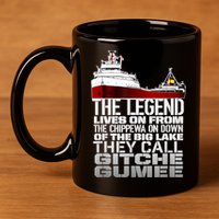 The Legend Lives On Edmund Fitzgerald 11oz C Handle Ceramic Mug