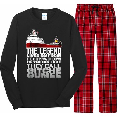 The Legend Lives On Edmund Fitzgerald Long Sleeve Pajama Set