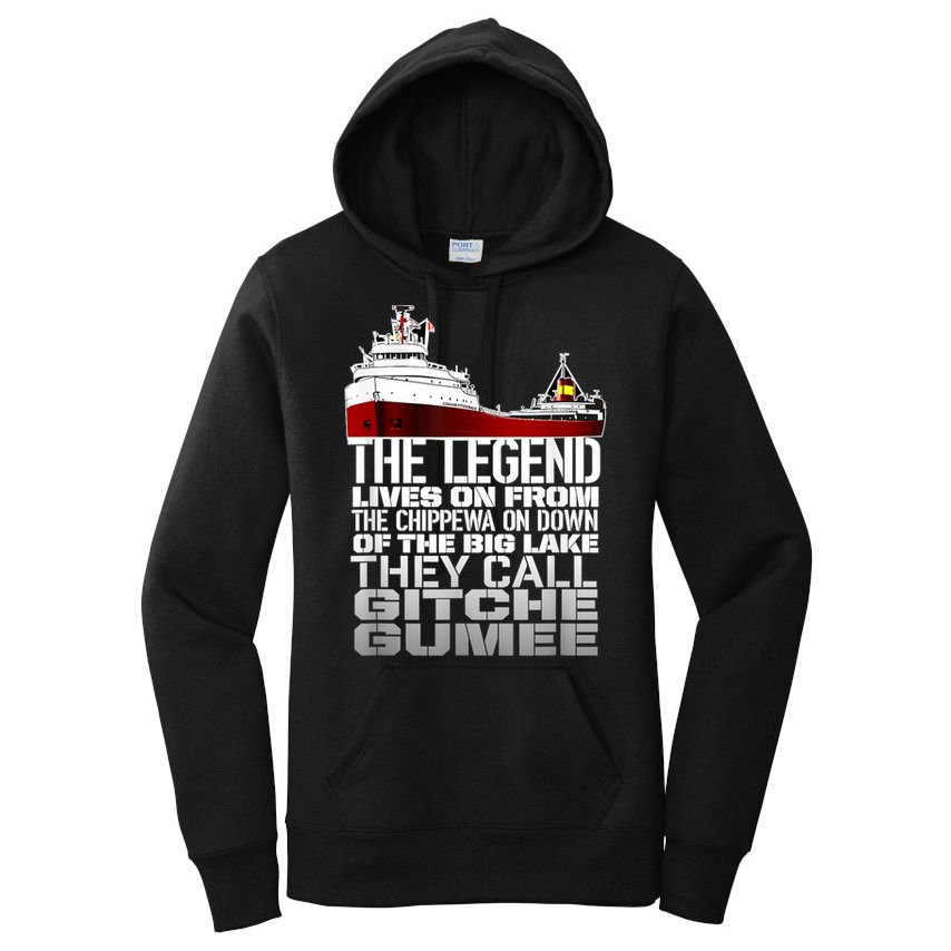 The Legend Lives On Edmund Fitzgerald Women's Pullover Hoodie