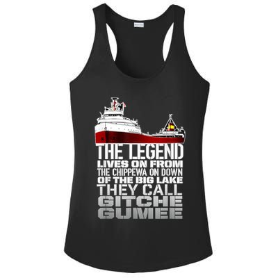 The Legend Lives On Edmund Fitzgerald Ladies PosiCharge Competitor Racerback Tank
