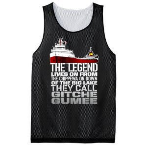 The Legend Lives On Edmund Fitzgerald Mesh Reversible Basketball Jersey Tank