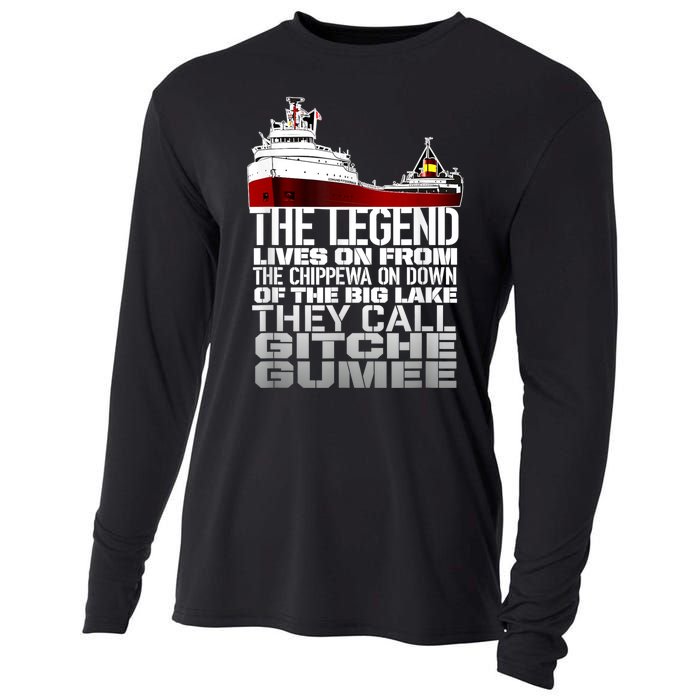 The Legend Lives On Edmund Fitzgerald Cooling Performance Long Sleeve Crew