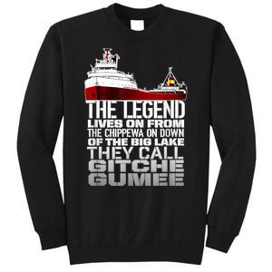 The Legend Lives On Edmund Fitzgerald Tall Sweatshirt