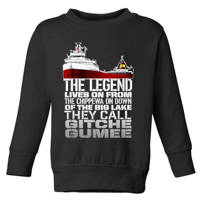 The Legend Lives On Edmund Fitzgerald Toddler Sweatshirt