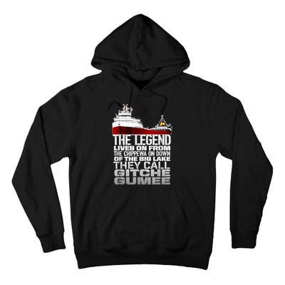 The Legend Lives On Edmund Fitzgerald Tall Hoodie