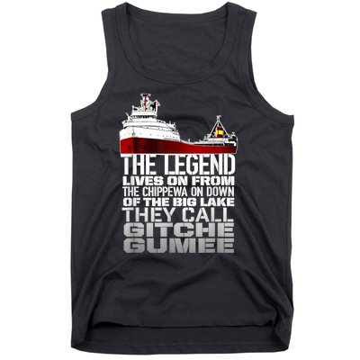 The Legend Lives On Edmund Fitzgerald Tank Top