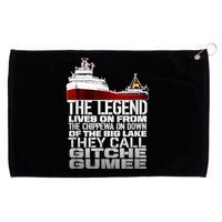 The Legend Lives On Edmund Fitzgerald Grommeted Golf Towel