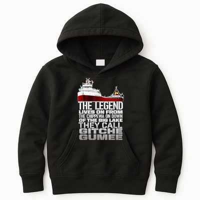 The Legend Lives On Edmund Fitzgerald Kids Hoodie