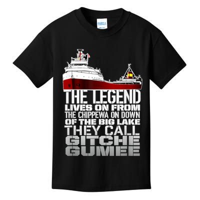 The Legend Lives On Edmund Fitzgerald Kids T-Shirt