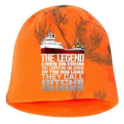 The Legend Lives On Edmund Fitzgerald Kati - Camo Knit Beanie