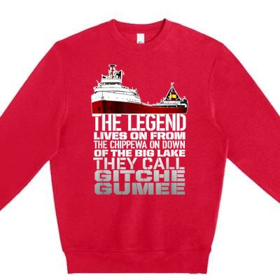 The Legend Lives On Edmund Fitzgerald Premium Crewneck Sweatshirt