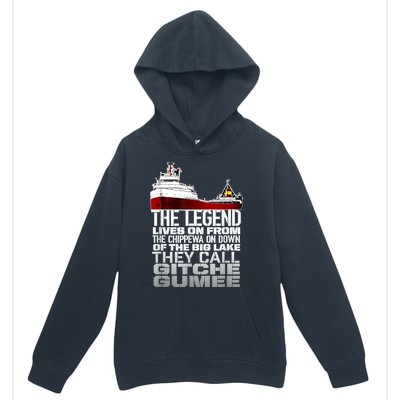 The Legend Lives On Edmund Fitzgerald Urban Pullover Hoodie