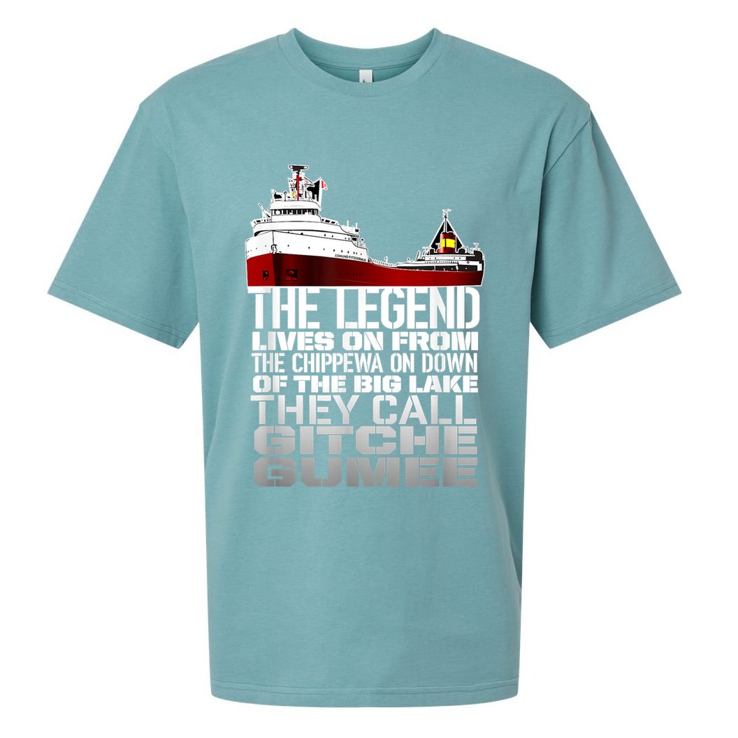 The Legend Lives On Edmund Fitzgerald Sueded Cloud Jersey T-Shirt