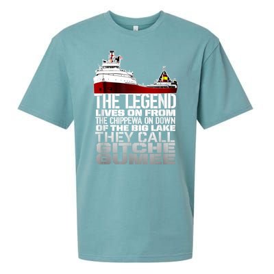 The Legend Lives On Edmund Fitzgerald Sueded Cloud Jersey T-Shirt