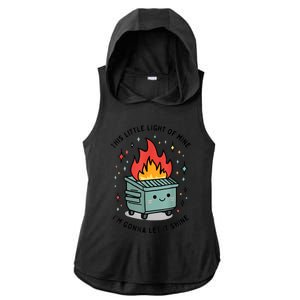 This Little Light Of Mine IM Gonna Let It Shine Ladies PosiCharge Tri-Blend Wicking Draft Hoodie Tank