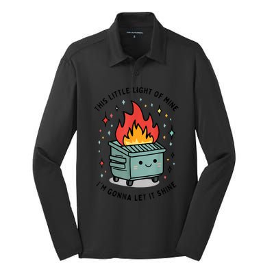 This Little Light Of Mine IM Gonna Let It Shine Silk Touch Performance Long Sleeve Polo