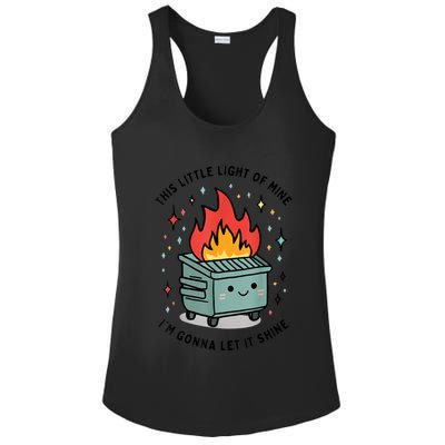 This Little Light Of Mine IM Gonna Let It Shine Ladies PosiCharge Competitor Racerback Tank
