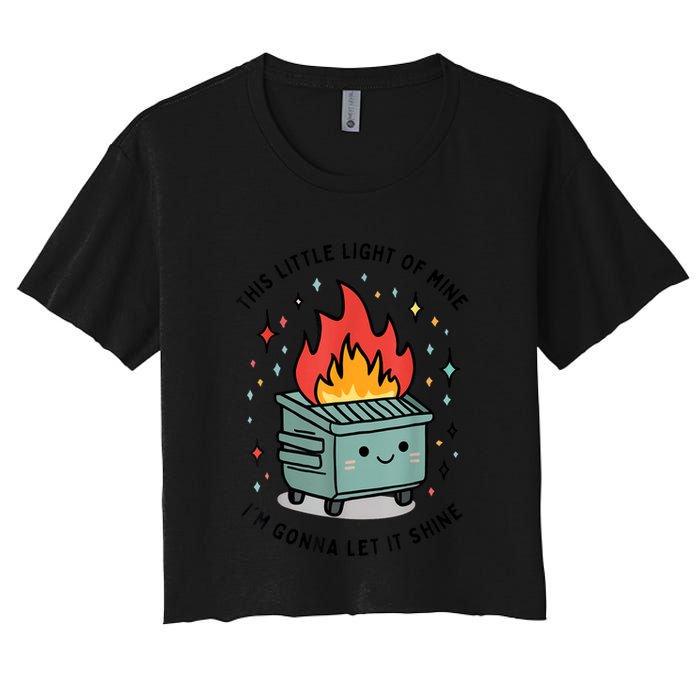 This Little Light Of Mine IM Gonna Let It Shine Women's Crop Top Tee