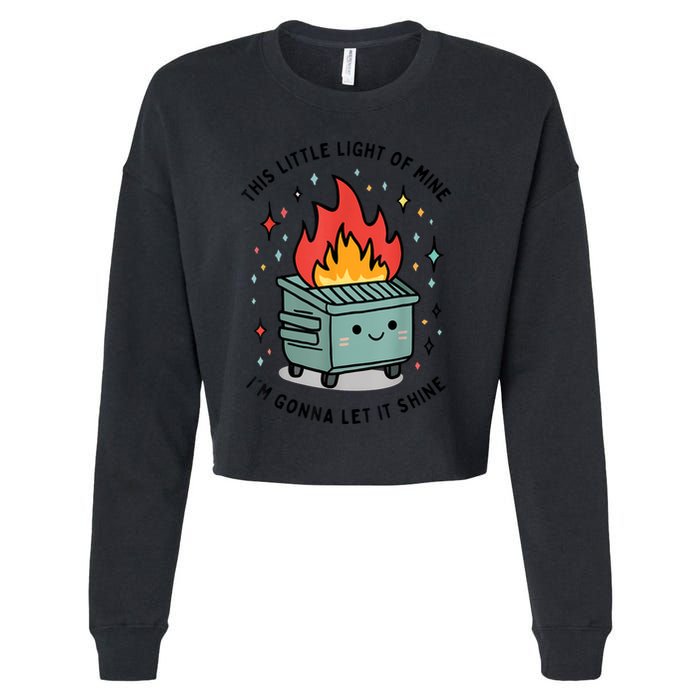 This Little Light Of Mine IM Gonna Let It Shine Cropped Pullover Crew