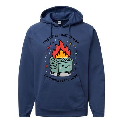 This Little Light Of Mine IM Gonna Let It Shine Performance Fleece Hoodie