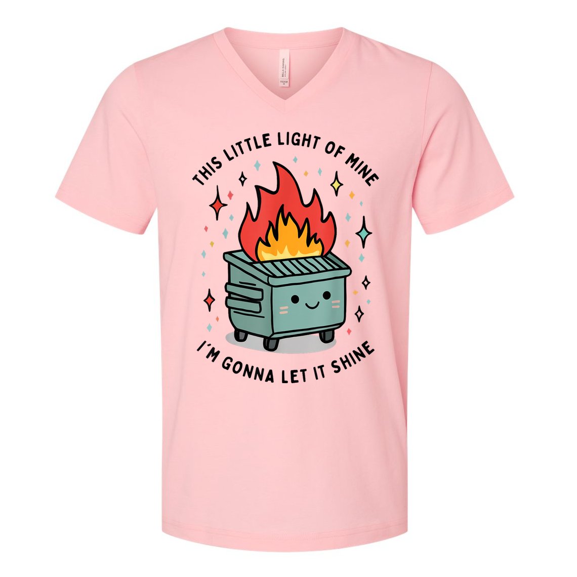 This Little Light Of Mine IM Gonna Let It Shine V-Neck T-Shirt