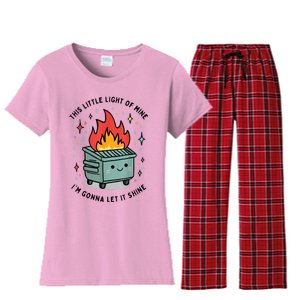 This Little Light Of Mine IM Gonna Let It Shine Women's Flannel Pajama Set