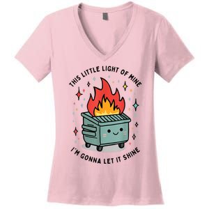 This Little Light Of Mine IM Gonna Let It Shine Women's V-Neck T-Shirt