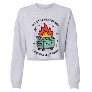 This Little Light Of Mine IM Gonna Let It Shine Cropped Pullover Crew