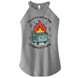 This Little Light Of Mine IM Gonna Let It Shine Women's Perfect Tri Rocker Tank