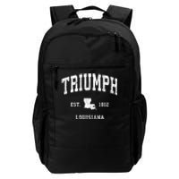 Triumph Louisiana La Vintage Athletic Daily Commute Backpack