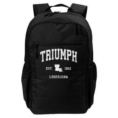 Triumph Louisiana La Vintage Athletic Daily Commute Backpack