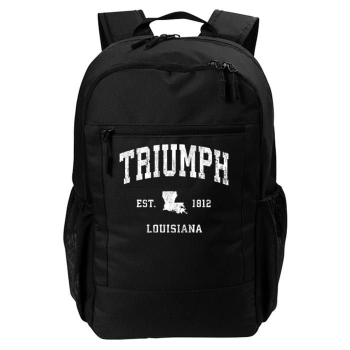 Triumph Louisiana La Vintage Athletic Daily Commute Backpack