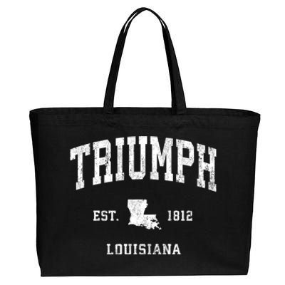 Triumph Louisiana La Vintage Athletic Cotton Canvas Jumbo Tote