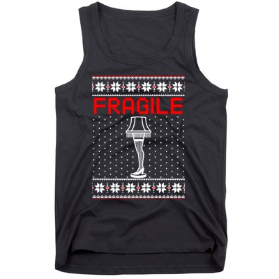 The Leg Lamp Fragile Christmas Tank Top