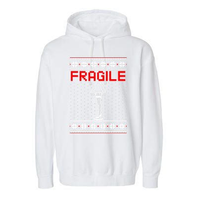 The Leg Lamp Fragile Christmas Garment-Dyed Fleece Hoodie