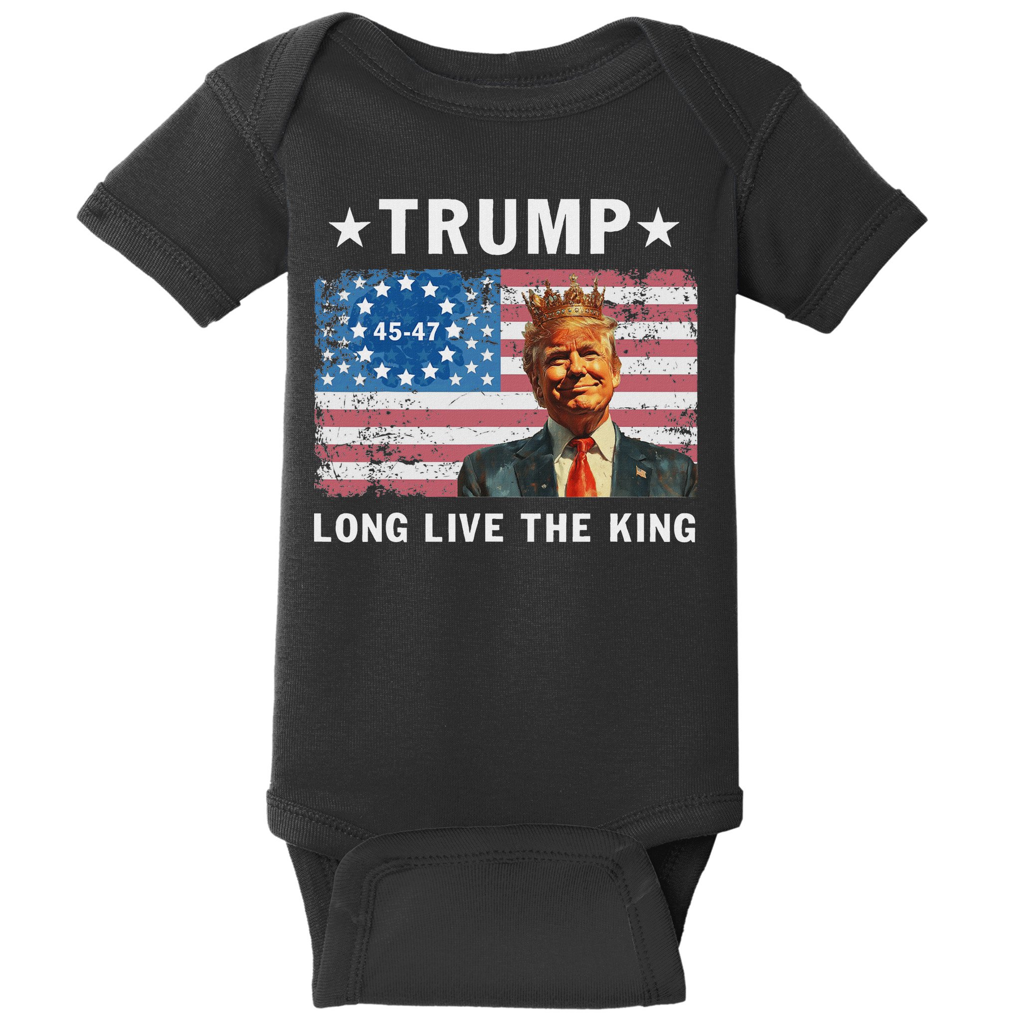 Trump Long Live The King Baby Bodysuit