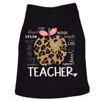 Teacher Life Leopard Apple Teachers Day Doggie Tank