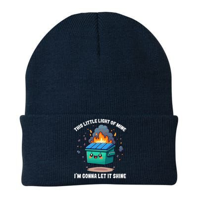 This Little Light Of Mine Lil Dumpster Fire Knit Cap Winter Beanie