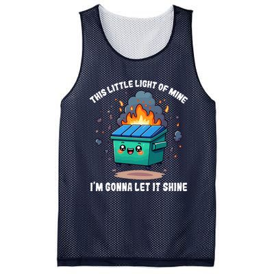 This Little Light Of Mine Lil Dumpster Fire Mesh Reversible Basketball Jersey Tank