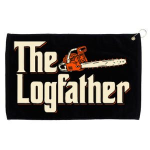 The Logfather Lumberjack Woodsman Wood Woodcutter Chainsaw Grommeted Golf Towel