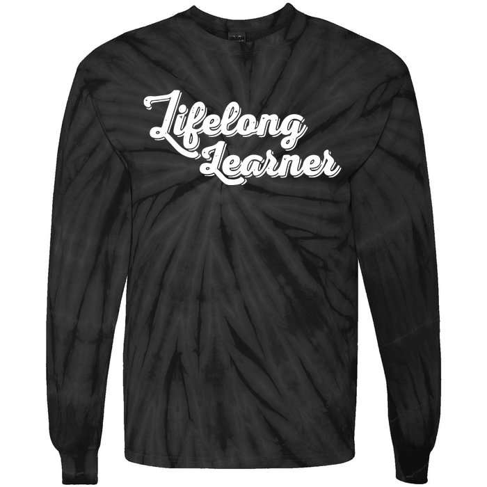 Thecrashcourse Lifelong Learner Tie-Dye Long Sleeve Shirt