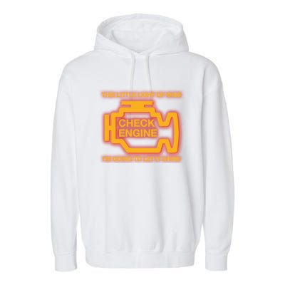 This Little Light Of Mine Check Engine Light Mechanic Funny Gift Garment-Dyed Fleece Hoodie