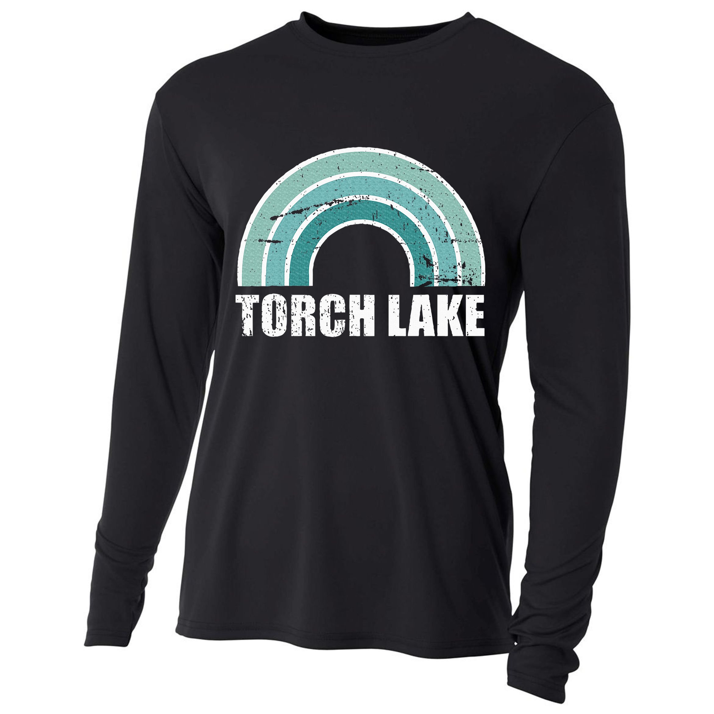 Torch Lake Michigan Family Vacation Cooling Performance Long Sleeve Crew