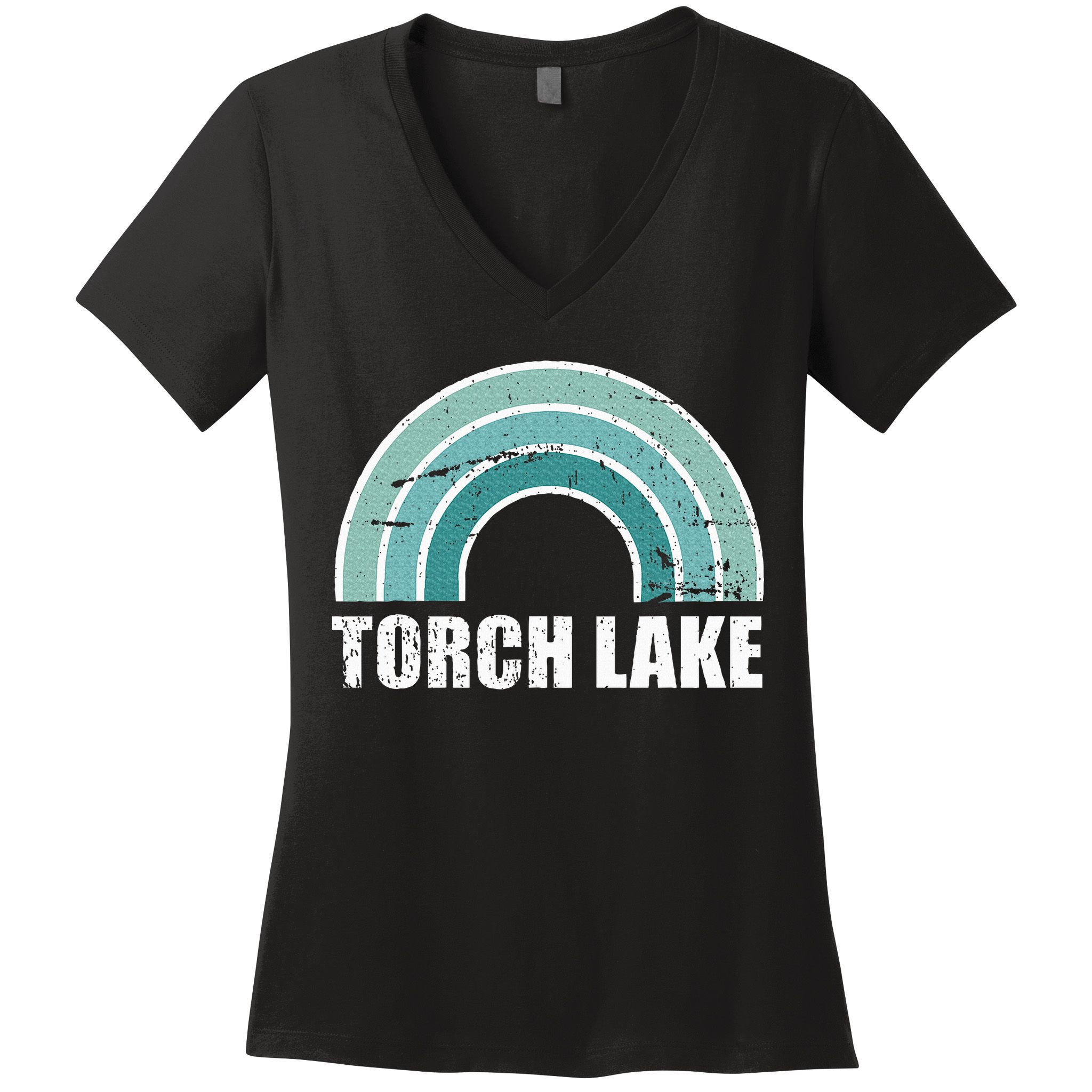 Torch Lake Michigan Family Vacation Women's V-Neck T-Shirt
