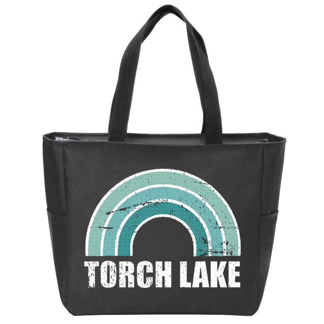 Torch Lake Michigan Family Vacation Zip Tote Bag