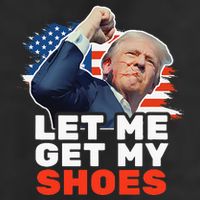 Trump Let Me Get My Shoes Fist Bump Adult Drive Performance Visor