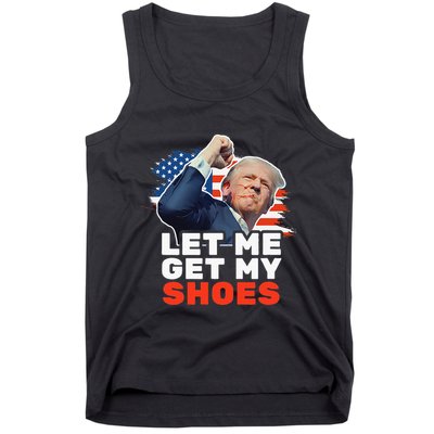 Trump Let Me Get My Shoes Fist Bump Tank Top